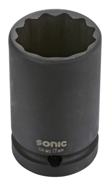 Sonic 33918 1/2 Schlagschraub-Nuss, 12-kant, 18mm