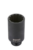 Sonic 3398534 1/2 Schlagschraub-Nuss, 12-kant, lang, 34mm