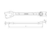 Sonic 41541 Ring-Gabelschl&uuml;ssel, 41mm