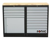 Sonic 4731307 MSS 1348mm Schrankwand mit Holz-Arbeitsplatte