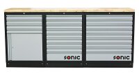 Sonic 4731506 MSS 2193mm Schrankwand mit Holz-Arbeitsplatte