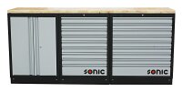 Sonic 4731507 MSS 2193mm Schrankwand mit Holz-Arbeitsplatte