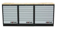 Sonic 4731508 MSS 2193mm Schrankwand mit Holz-Arbeitsplatte