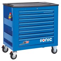 Sonic 734518 Werkstattwagen S11 gefüllt, 345-tlg., blau