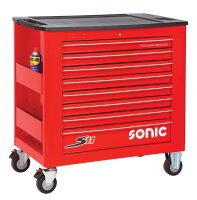 Sonic 740017 Werkstattwagen S11 gefüllt, 400-tlg., rot