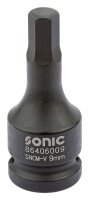 Sonic 86406009 1/2 Innensechskant Biteinsatz, schlagschrauberfest, 9mm