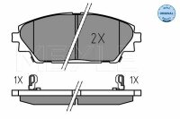 MEYLE Bremsbelagsatz, Scheibenbremse