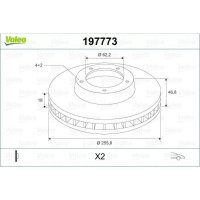 Bremsscheibe VALEO 197773