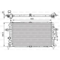 Kühler Motorkühlung VALEO 701533