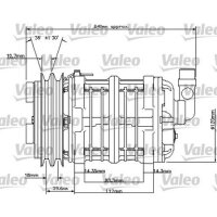 Kompressor Klimaanlage VALEO 815800