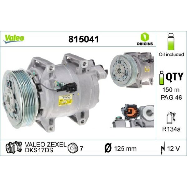 Kompressor Klimaanlage VALEO 815041
