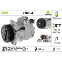 Kompressor Klimaanlage VALEO 716694