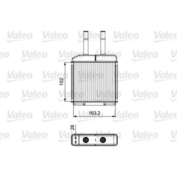 W&auml;rmetauscher Innenraumheizung VALEO 811522