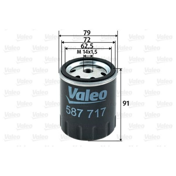 Kraftstofffilter VALEO 587717