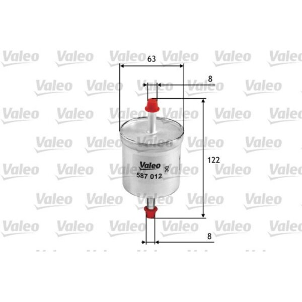 Kraftstofffilter VALEO 587012