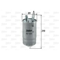 Kraftstofffilter VALEO 587543
