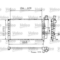 Kühler Motorkühlung VALEO 810938