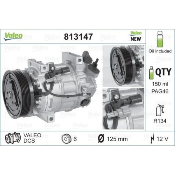 Kompressor Klimaanlage VALEO 813147